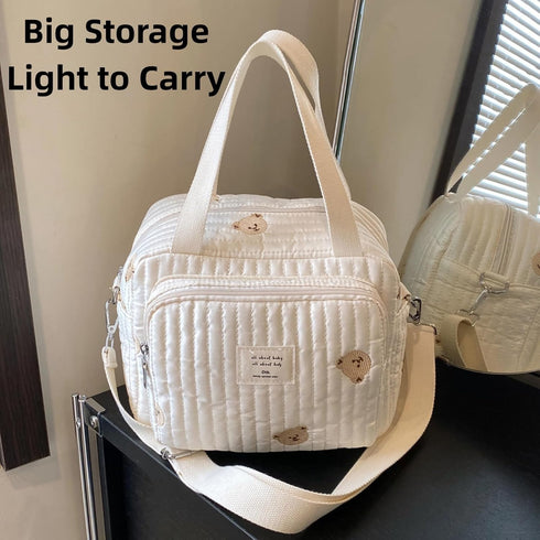 ODUODU Foldable Diaper Bag Large Capacity Portable for Stroller Multifunctional Baby Travel Essentials Bag