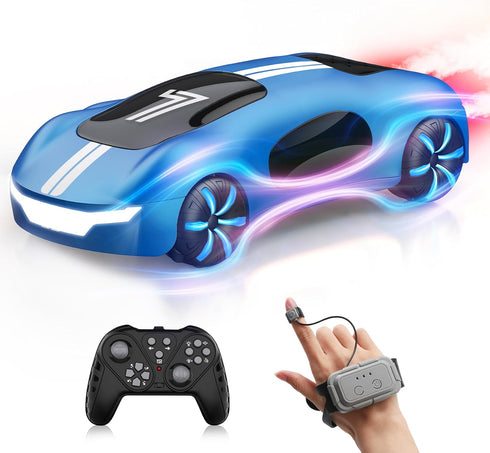 Gesture Sensing Remote Control Car, Drift RC Stunt Car with Light Spray & Sound for Kids 4-12