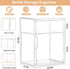 Countertop 2 Baby Bottle Storage Organizer for Cabinet, Tiers Nursery Clear Acrylic Bottles Station Organizers