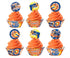 Dart War Cupcake Kit - 48 pieces with 24 Cupcake Toppers and 24 Cupcake Wrappers for Dart War Party Decorations