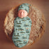 Sets Fisher and Bass Fishes Newborn Swaddle Blankets Hat Soft Baby Receiving Blanket Swaddle Sack for Baby Shower