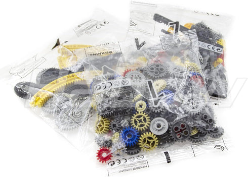 233pcs Technic-Parts, Compatible with Lego-Technic, Gears, Axle-Pin-Connector, MOC Pieces for Replacement