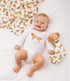 Mud Pie Golden Retriever Print Muslin Baby Swaddle Blanket, 47" x 47"
