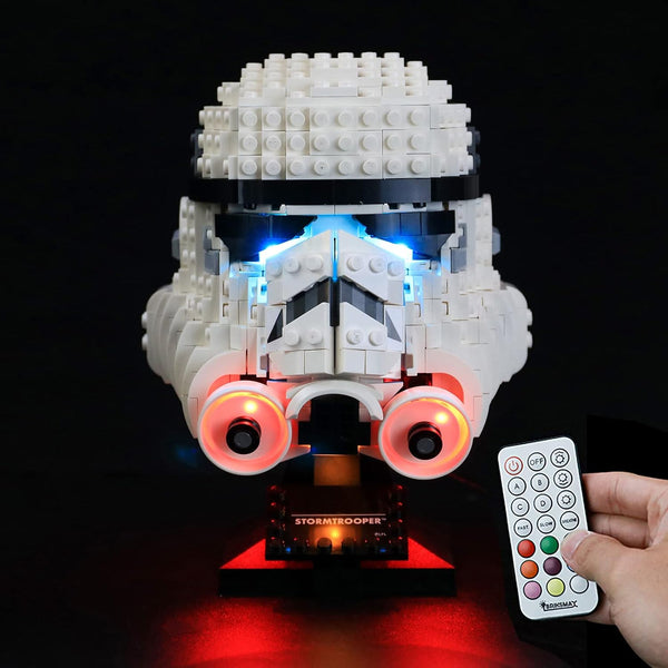 BRIKSMAX Led Lighting Kit for Stormtrooper Helmet, Compatible with Lego 75276 Building Blocks Model