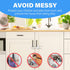 Baby Proofing Cabinets, 12 Pack U-Shaped Child Locks for Cabinets, Child Safety Cabinet Latches by SPISPI (White)