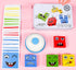 Large Wooden Face Expression Puzzle, Building Cubes for Logical Thinking, Face Changing Magic Cube Puzzles with Bell