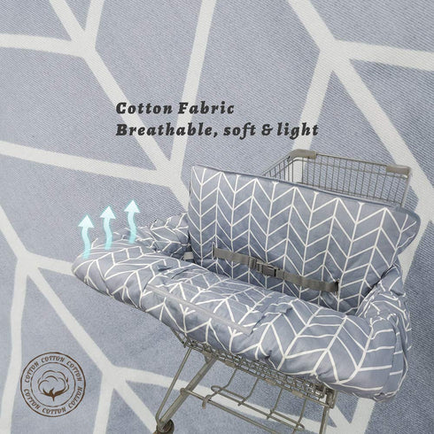 Shopping Cart Cover for Baby ICOPUCA Cotton High Chair Cover, Reversible, Machine Washable for Infant, Toddler, Boy