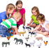smilixin 12 Set,Animals PCS Animals Figures,Mini Farm Animal Figurines,Plastic Farm Animal Figures Learning Educational