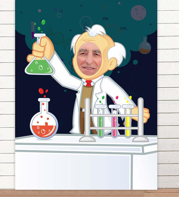 Scientists Doing Experiments Banner, Chemistry Theme Decor for School, Science Classroom, Birthday Party Supplies