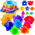 Baby Bath Toy - Beach Stacking Cups for Boys and Girls - 8 pcs Bath Tub Toys for Toddlers