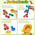 1-3, Set, 1 2 3 Toyssa Wooden Dinosaur Sorting and Stacking Toys for Toddler Number Blocks Nesting Boxes with Magnetic