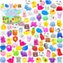 MEZHOBBY Mochi Squishies Squishy Toy 120pcs Party Favors for Kids Classroom Prize Mochi