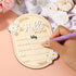 Penitue Wooden Baby Announcement Sign, Hello World Newborn Birth Signs Cute Daisy Decors Welcome New Baby Arrival Name