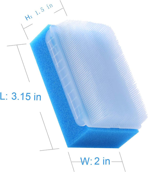 6 PCS Baby Bath Time Sponge Brush- Body, Hair, and Scalp Cleaning - Gentle on Infant, Toddler Sensitive Skin - Great