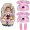 COOLBEBE Piddle Pads Car Seat Protector for Potty Training, 2 Pack Dry