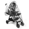 Clear Stroller Rain Cover, Universal Stroller Cover Breathable, Foldable Travel Weather Shield,