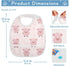 IHCVHQX 1 Pack Baby Feeding Bibs with Adjustable Snaps Cute Pig Infant Teething Drooling Bib for Toddler Girls Boys