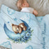 Personalized Baby Blanket for Boys Girls Bear Custom Baby Blanket with Name for Newborn Toddler Kids Unique Gifts