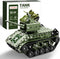 Lucky Doug STEM Building Projects Model Army Tank Set - 284 Pieces