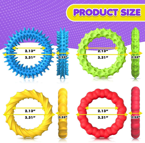 8 Pack Sensory Fidget Toys for Kids Adults - Stretchy Fidget Toys Bracelet | Texture & Calming Autism Sensory Toys