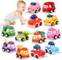 TGXLAK 12 Pcs Pull Back Cars Set Toys for 1 2 3 Year