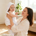 3 Pack 100% 32x32 Inch Sunny zzzZZ Muslin Hooded Baby Bath Towels - Cotton Soft Low-Saturation Pastel Towels Including