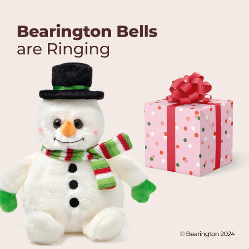 Bearington Big Snowball Snowman Plush, 14 Inch Stuffed Animal, Ideal Christmas Gift for Toddlers, Kids & Teens, Ages