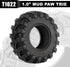 INJORA 1.0" Tires - S5 Mud Paw Crawler Tires for 1/24 RC Crawler Axial SCX24 FMS FCX24 Enduro24 (T1022)