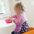 Kiddologic 6-12 Bibit-all Baby Feeding Bib, Long Sleeves with Ribbed Cuffs and High Collar, Stretchy Pullover Smock