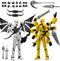 KAMOVNY T13 3D Action Figures 2PCS Set, Pre-Assembled Multi-Jointed Robot with Interchangeable Parts,