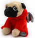 Pug Devil Stuffed Animal, Plushies Dog in Devil Costume, Funny Plush Toys for Kids, 12 Inch