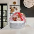 Goodpick Small Woven Storage Basket with Handles, Cotton Rope Baskets for Gifts, Dog Toys, Diapers, Gray, 12" x 8" x 5"