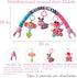 BATOHO 0-3 0-6 Crib Mobile for Girls, Baby Arch Mobile for Bassinet with Universal Clamps, Versatile Toy Bar