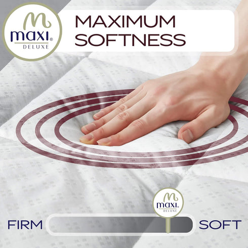 Maxi (28 X52) Crib Size Mattress Pad - Luxurious Cotton Sateen Mattress Protector - Soft and Breatheable Mattress Cover