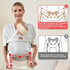 Baby Wraps Carrier Newborn to Toddler, Kangaroo Baby Easy Wearing Wrap, Adjustable Soft Baby Holder Front Chest Sling