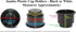 3 5/8 Black Jumbo Cup Boat RV Car Truck Poker Pool Table Inserts - Large Size, 2 Pack