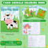 Faccito 48 Set Pcs Farm Party Favors Bulk Coloring Books Animals Mini Coloring Books Bulk for Kid DIY Art Drawing Book