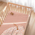 2-Pack: lulumoon Fitted Crib Sheets Soft Muslin Cotton for Standard Crib - Boho Floral Print for Baby Girls Nursery
