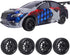 12mm Hex 1/10 On Road Wheels and Tires Soft with Foam Inserts for RC Touring Car Traxxas 4tec 2.0 Tamiya