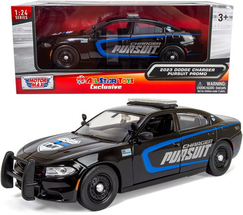 All Star Toys 2023 Charger Enforcer Police Pursuit Car 1/24 Diecast Model for Dodge Police