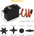 Deegoo-FPV 2Pcs MG995 55G Micro Servo Motor Metal Geared Motor Kit for RC Car Robot Helicopter, Mini Servos for Arduino