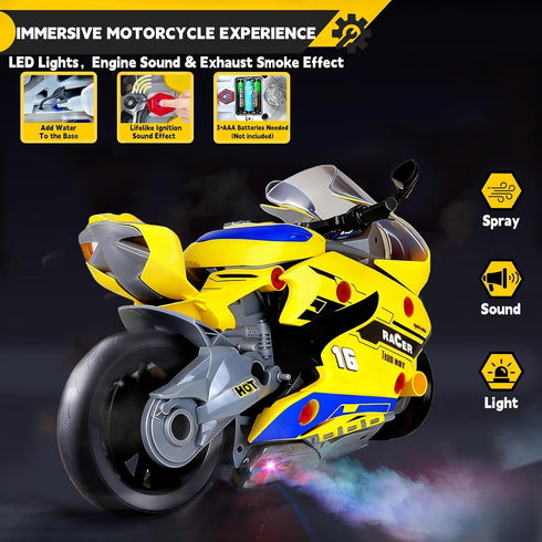 JoySpark Toys Set 3-5, 3 4 5 6 7 Take Apart Motorcycle Toys Kids Mechanic Repair for Toddlers Interactive Toy Engine