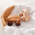 Wooden Baby Car Toys - Montessori Push Car for Toddlers, 2 Pieces, Gifts for Boys and Girls, Push and Pull Toy
