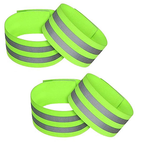 Reflective Bands for Baby Stroller Accessories, High Visibility Elastic Safety Reflector Straps (4 Pieces)