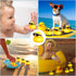 150 Pcs Yellow Mini Rubber Ducks in Bulk with Sunglasses, Christmas Duck Gifts for Baby Shower & Birthday Party