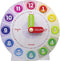 Interactive Educational Teaching Clock, Learn Time Easily with Moveable Arms, Hands-On Learning Tool for Kids