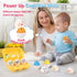 USATDD Easter Egg Toys Hide & Squeak Matching Eggs for Toddlers, Color Recognition Sensory Learning Toys, Fine Motor