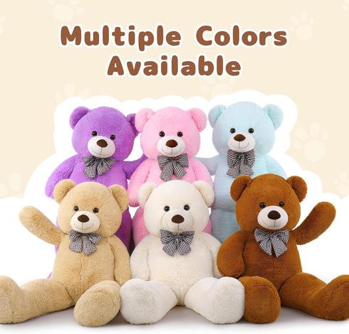 MaoGoLan Giant Teddy Bear - 4 Feet Stuffed Animal for Baby Shower, Life Size Large Teddy for Girlfriend, Boyfriend,