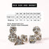 AncientDeer 7pcs Metal Dice Set D&D - Unique Dragon Pattern for Dungeons and Dragons, RPG, MTG, Board Games