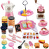 Pretend Tea Party Set for Little Girls, 48 PCS Coffee Maker Set